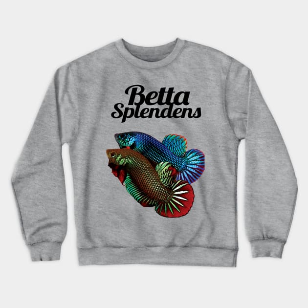 Siam Fighting Fish Crewneck Sweatshirt by KewaleeTee